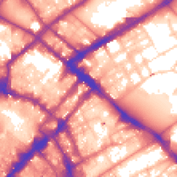 Daytime road noise heatmap for M1 1AE