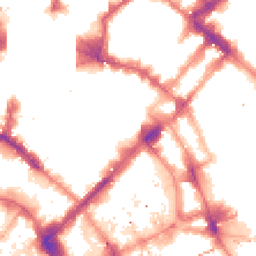 Night-time road noise heatmap for M1 1AF