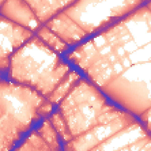 Daytime road noise heatmap for M1 1AR