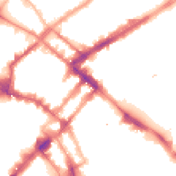 Night-time road noise heatmap for M1 1AR