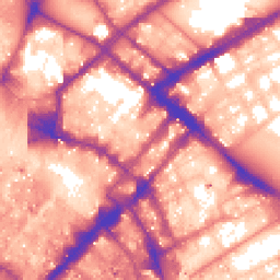 Daytime road noise heatmap for M1 1AS