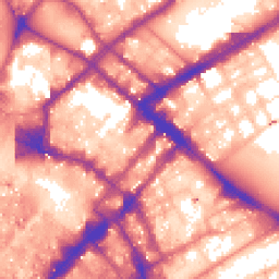 Daytime road noise heatmap for M1 1AW