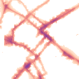Night-time road noise heatmap for M1 1AW