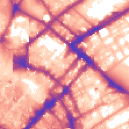 Daytime road noise heatmap for M1 1DF