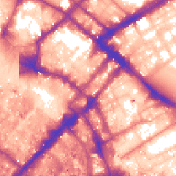 Daytime road noise heatmap for M1 1DU