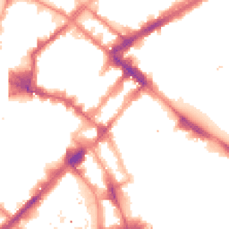 Night-time road noise heatmap for M1 1EL