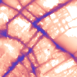 Daytime road noise heatmap for M1 1EX