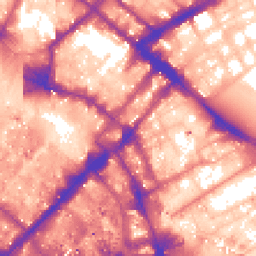 Daytime road noise heatmap for M1 1EY
