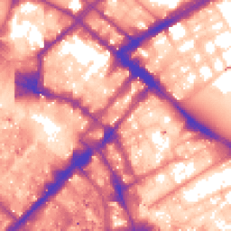 Daytime road noise heatmap for M1 1FB