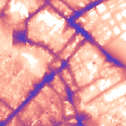 Daytime road noise heatmap for M1 1FZ