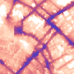Daytime road noise heatmap for M1 1JN