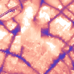 Daytime road noise heatmap for M1 1PT