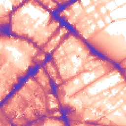 Daytime road noise heatmap for M1 2EH