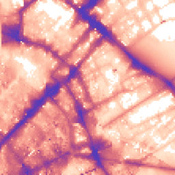 Daytime road noise heatmap for M1 2HS
