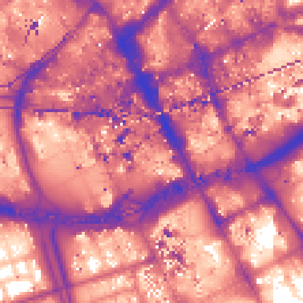 Daytime road noise heatmap for M1 5QF