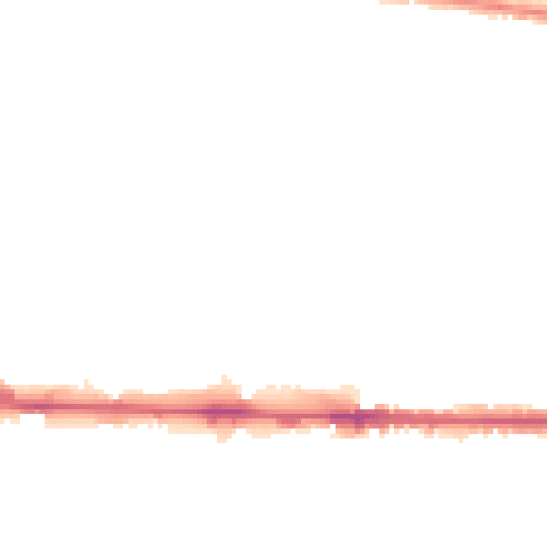 Night-time road noise heatmap for M11 1DT