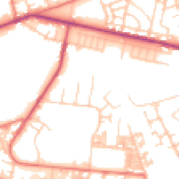 Daytime road noise heatmap for M11 2GF