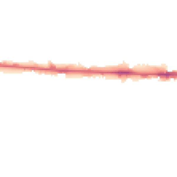 Night-time road noise heatmap for M11 2LL