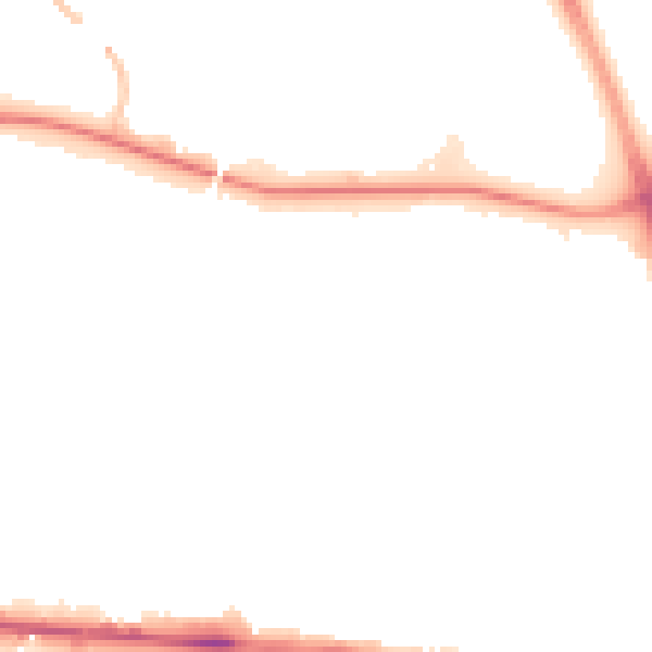 Night-time road noise heatmap for M11 3AS
