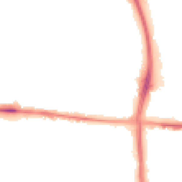 Night-time road noise heatmap for M11 3BG