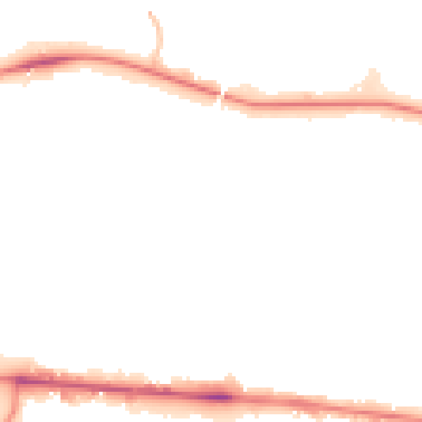 Night-time road noise heatmap for M11 3JT