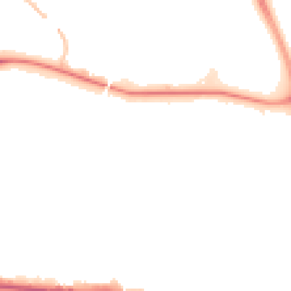 Night-time road noise heatmap for M11 3QJ