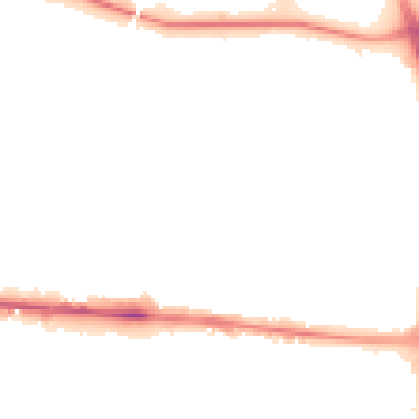 Night-time road noise heatmap for M11 3RW