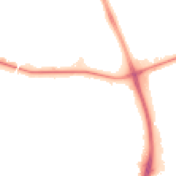 Night-time road noise heatmap for M11 3UN