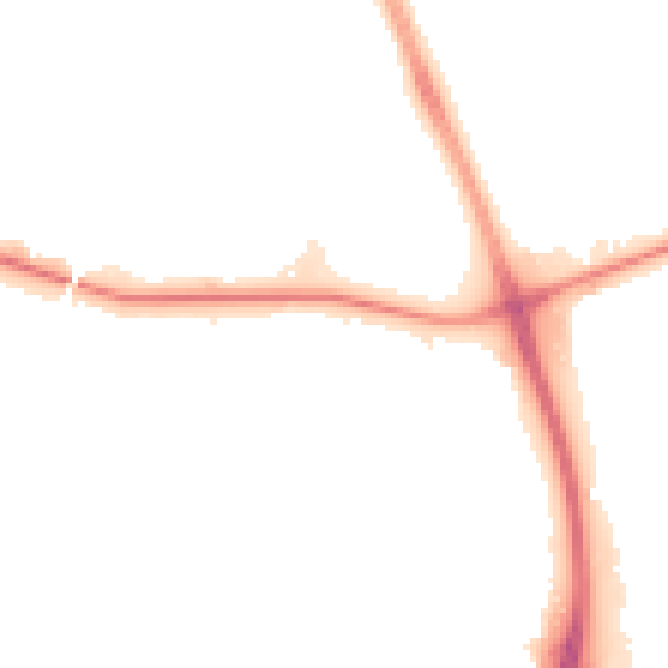 Night-time road noise heatmap for M11 3UQ