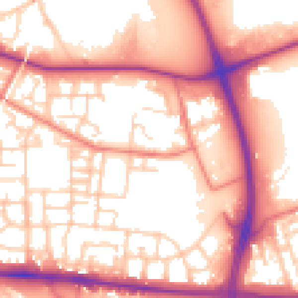 Daytime road noise heatmap for M11 3US