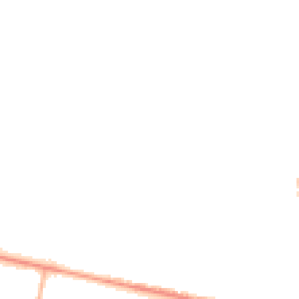 Night-time road noise heatmap for M11 4LT