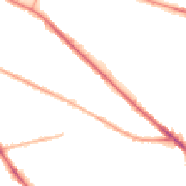 Night-time road noise heatmap for M13 0AG