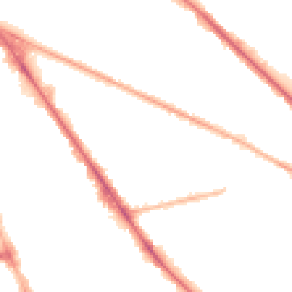 Night-time road noise heatmap for M13 0BA