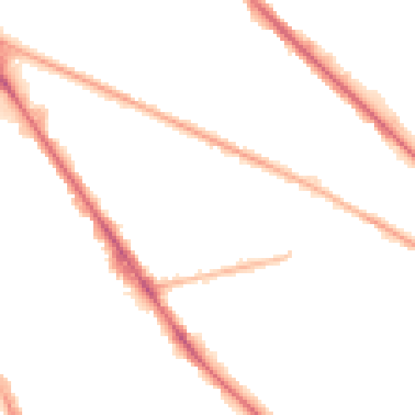 Night-time road noise heatmap for M13 0BB