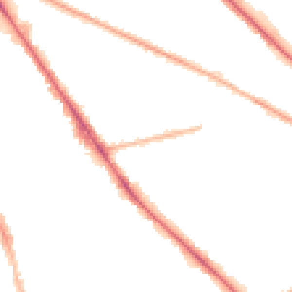 Night-time road noise heatmap for M13 0BP