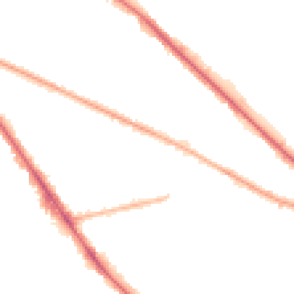 Night-time road noise heatmap for M13 0DB