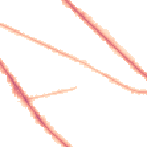 Night-time road noise heatmap for M13 0DE