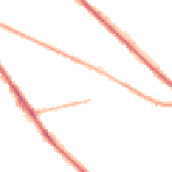 Night-time road noise heatmap for M13 0DG
