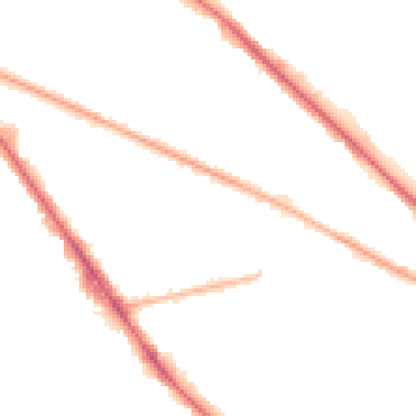 Night-time road noise heatmap for M13 0DN