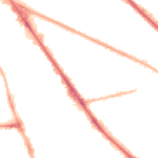 Night-time road noise heatmap for M13 0EF