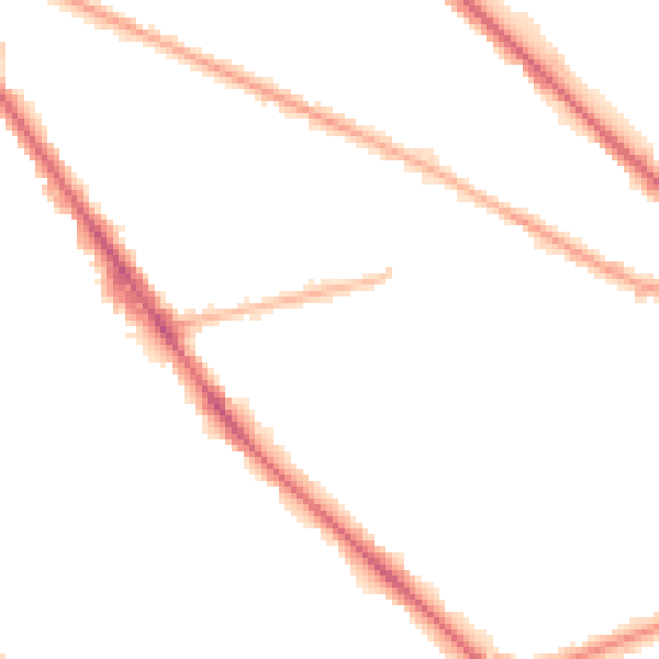 Night-time road noise heatmap for M13 0EL