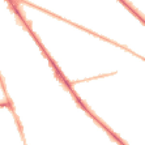 Night-time road noise heatmap for M13 0FB
