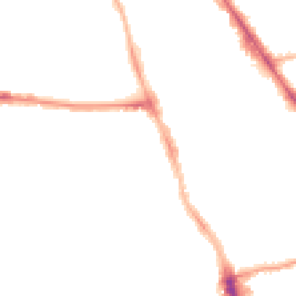 Night-time road noise heatmap for M14 4AH