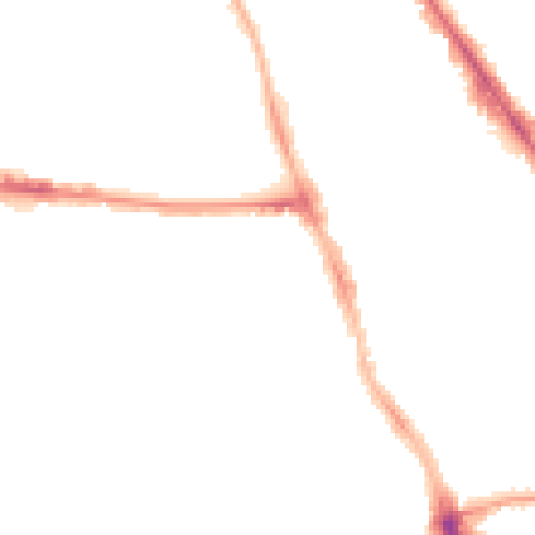 Night-time road noise heatmap for M14 4AL