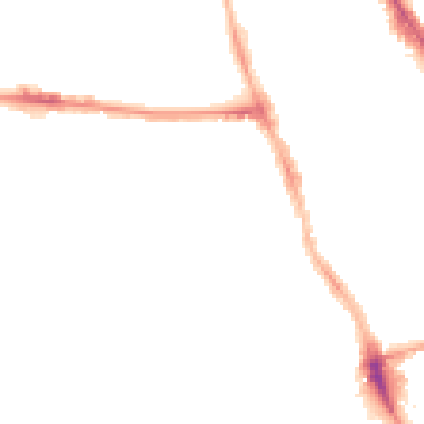 Night-time road noise heatmap for M14 4AQ