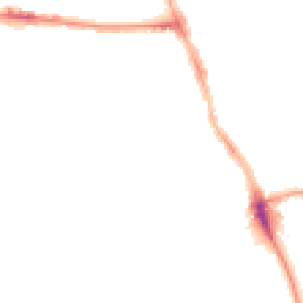 Night-time road noise heatmap for M14 4AR