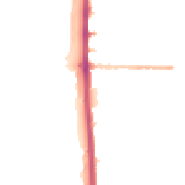 Night-time road noise heatmap for M14 4BT