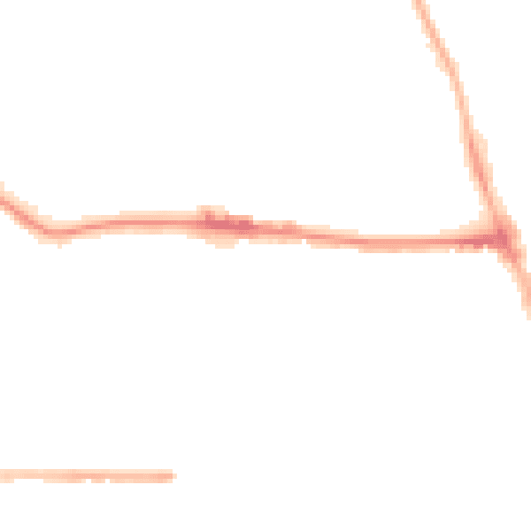 Night-time road noise heatmap for M14 4DJ