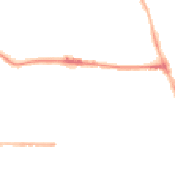 Night-time road noise heatmap for M14 4DQ