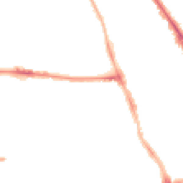 Night-time road noise heatmap for M14 4EA